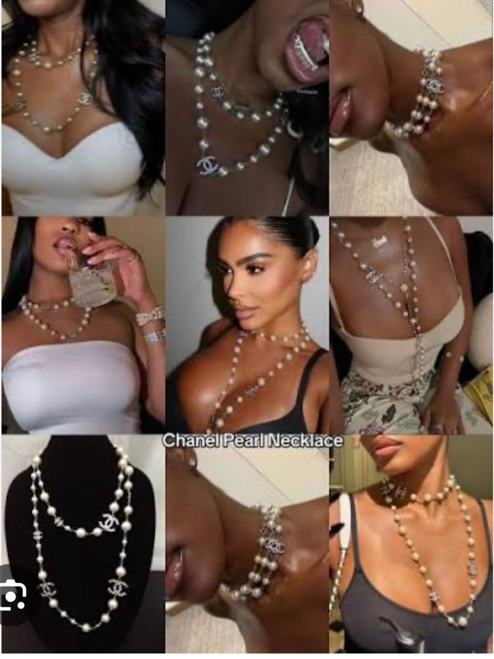 CHANEL Iconic Ivory Pearl CC Logo Long Chain Necklace - Picture 15 of 16